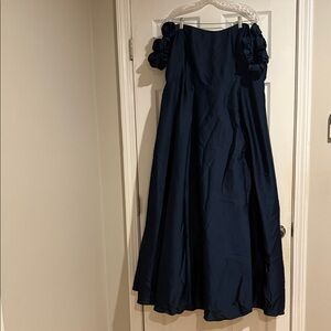 Azazie Navy Blue Maxi Dress